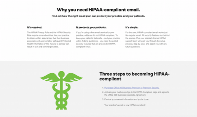 hipaa compliance email